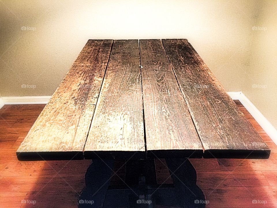 This table is old but beautiful 