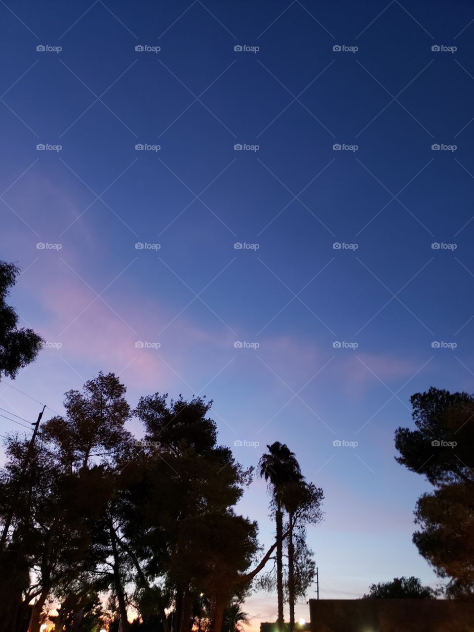 Beautiful Sunset east of Las Vegas Strip, Las Vegas, Nevada, USA