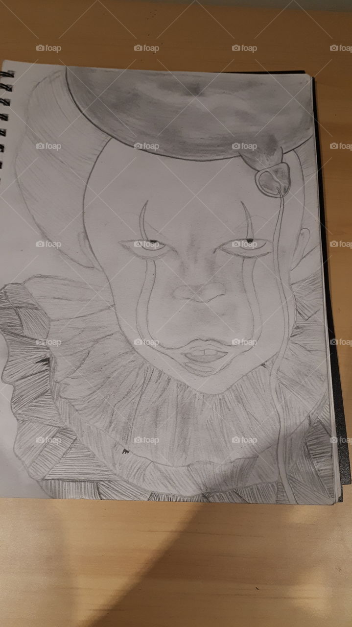 drawings of Pennywise the clown