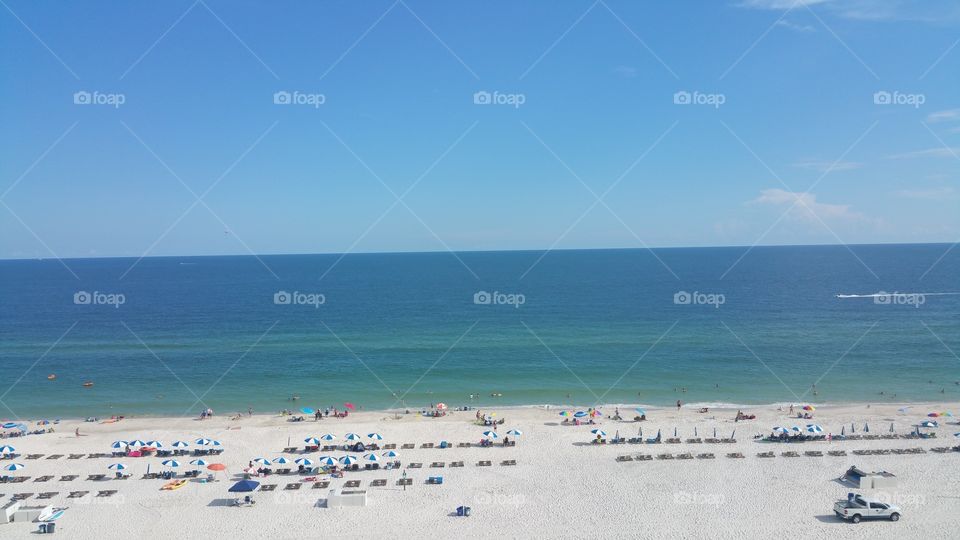 Beautiful view of the Gulf of Mexico from Gulf Shores, Alabama.