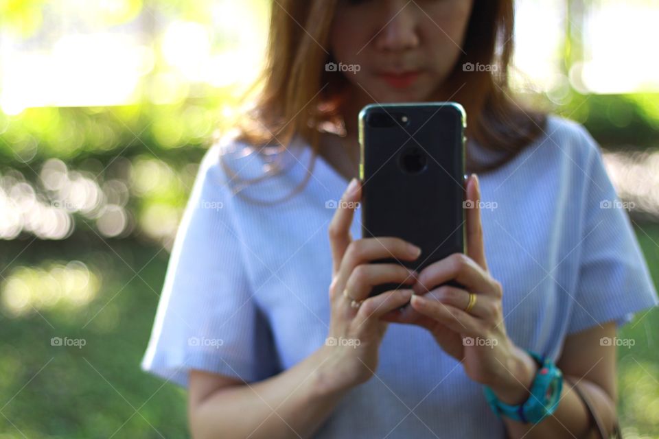 Women taking a photo 