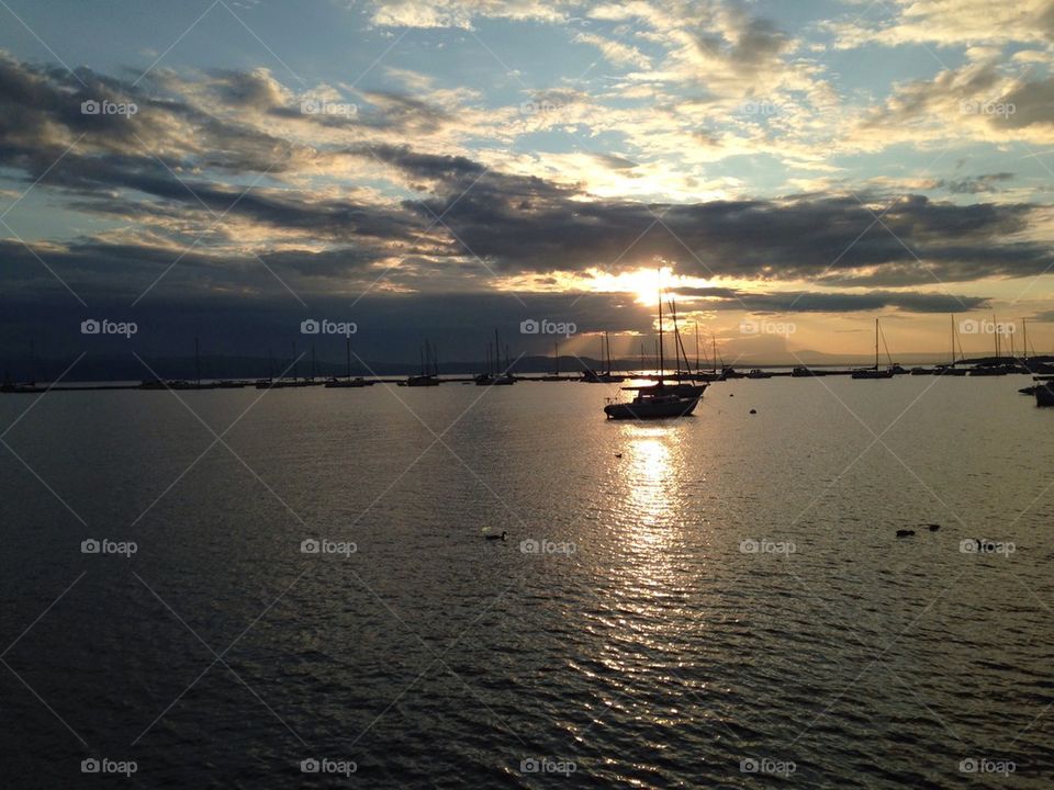 Lake Champlain sunset