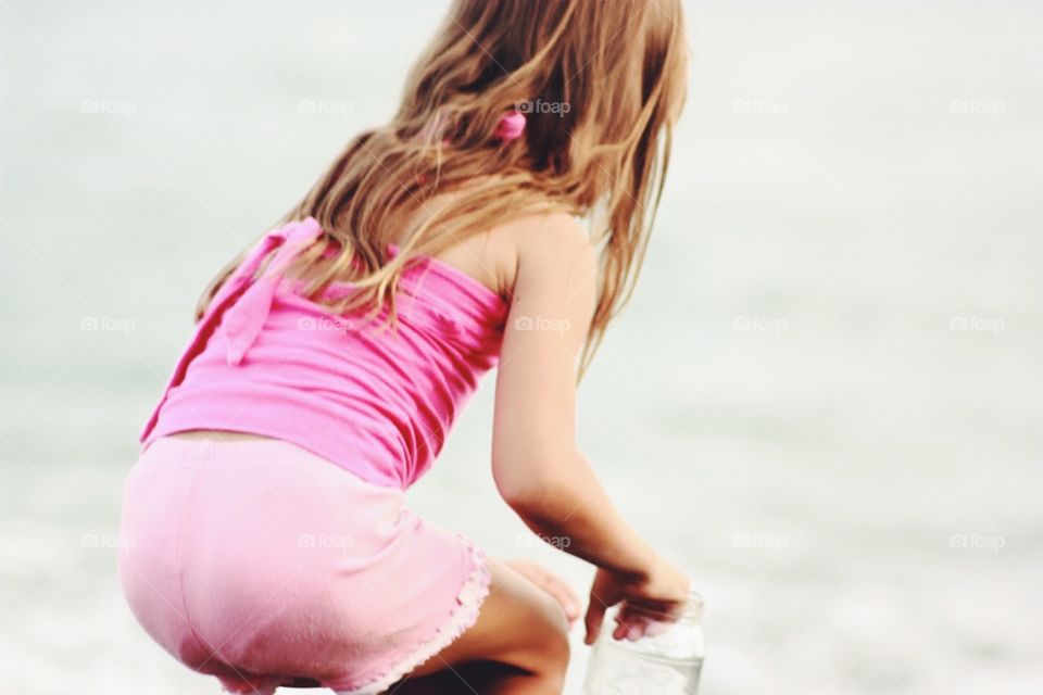 Girl at the beach 