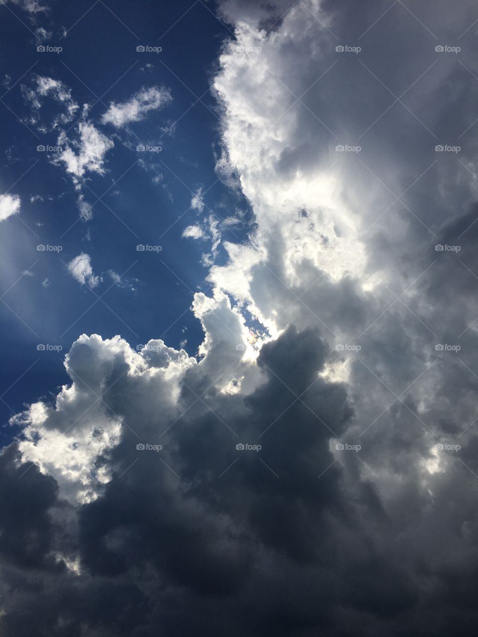 Blue sky and white clouds