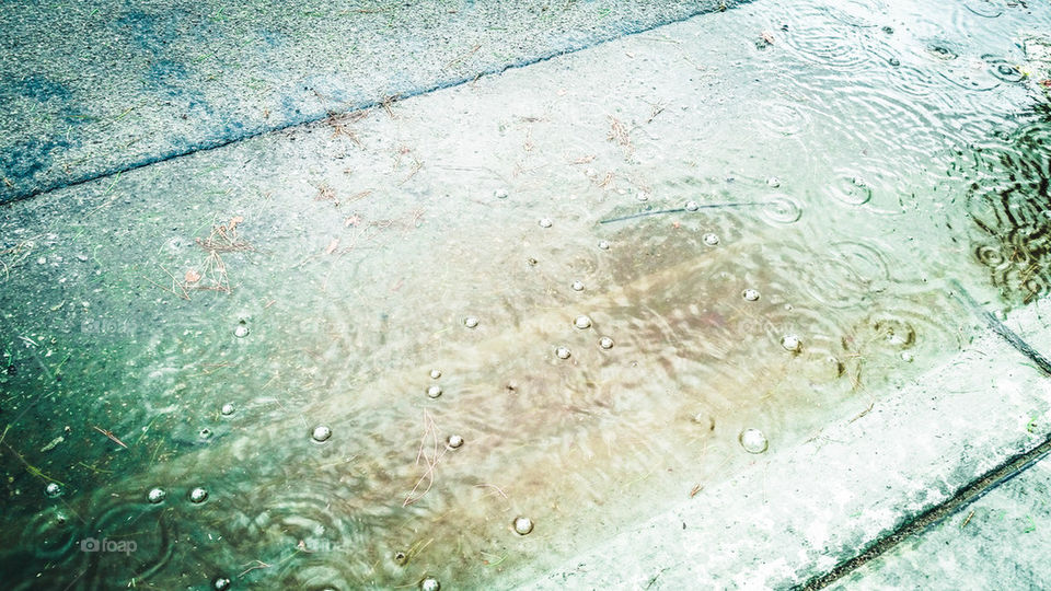 rain in the streets