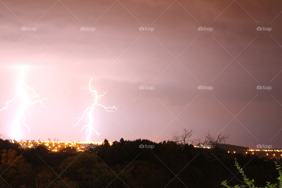 Lightining Raio Storm Tempestade Chuva Rain City