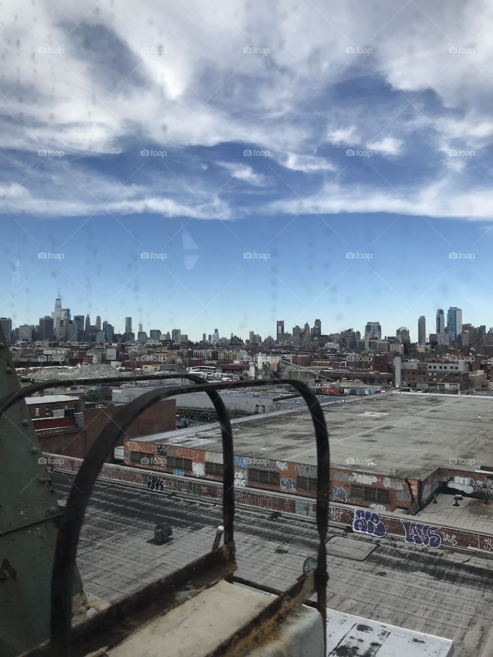 New york landscape view by Brooklyn 