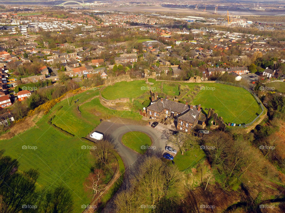 Halton Castle aerial shot
