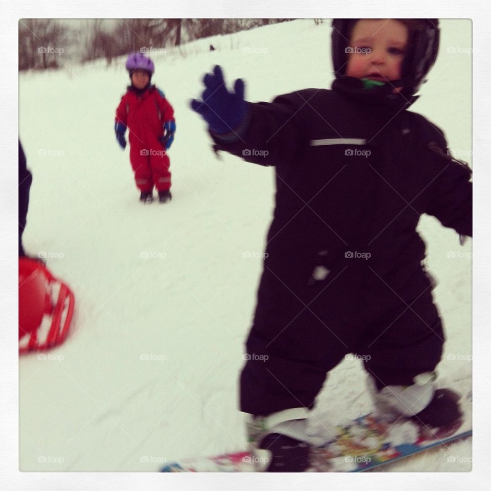 Winter, Snow, Child, People, Boy
