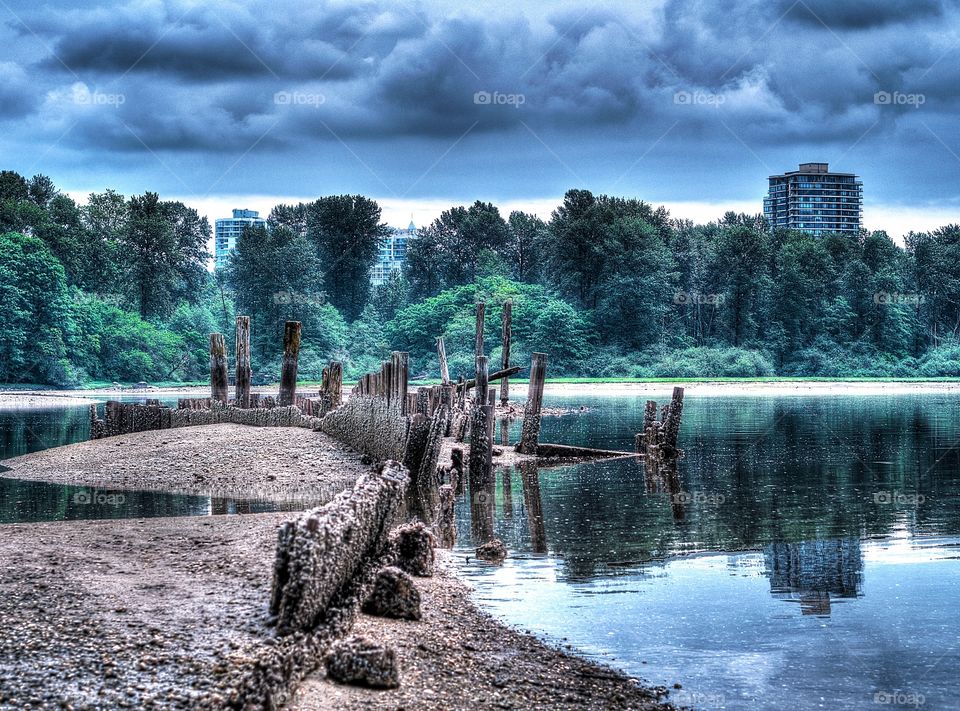 Scenic view of lake