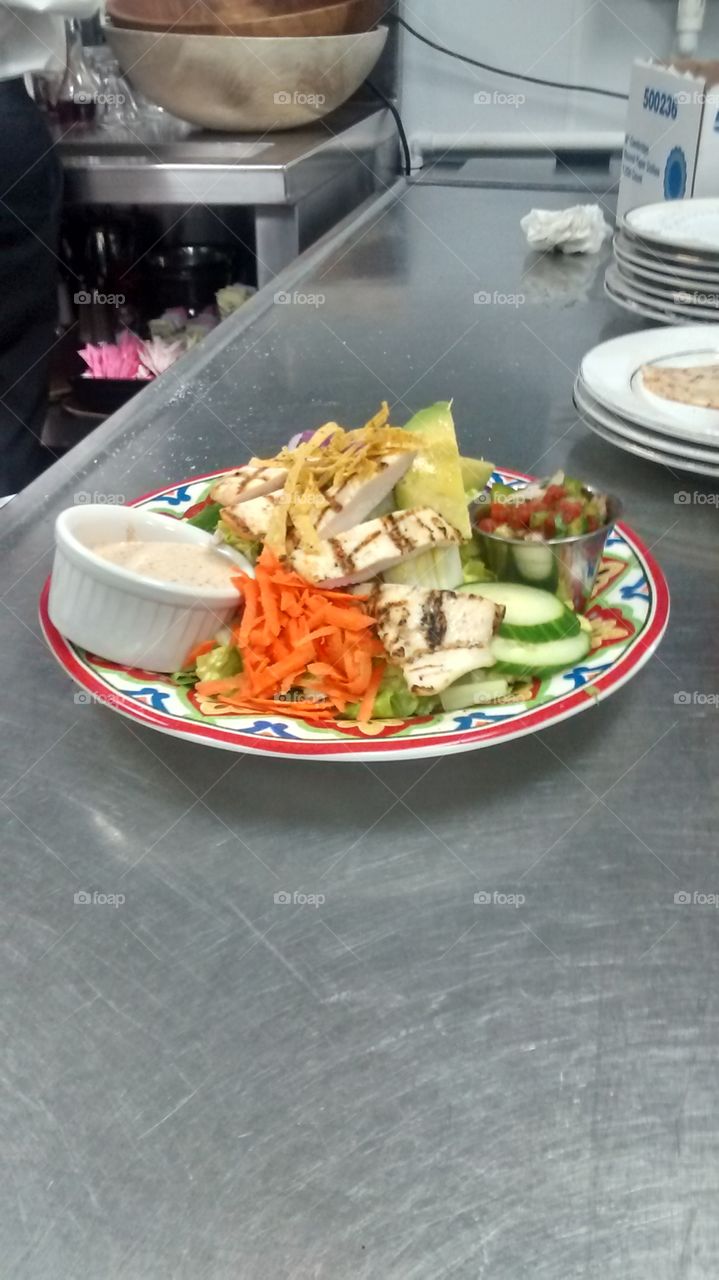 Today's salad by chef Bob....