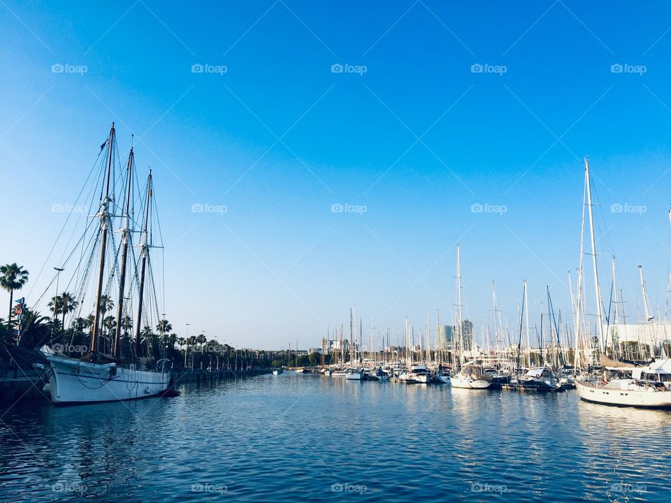 Port Vell in Barcelona