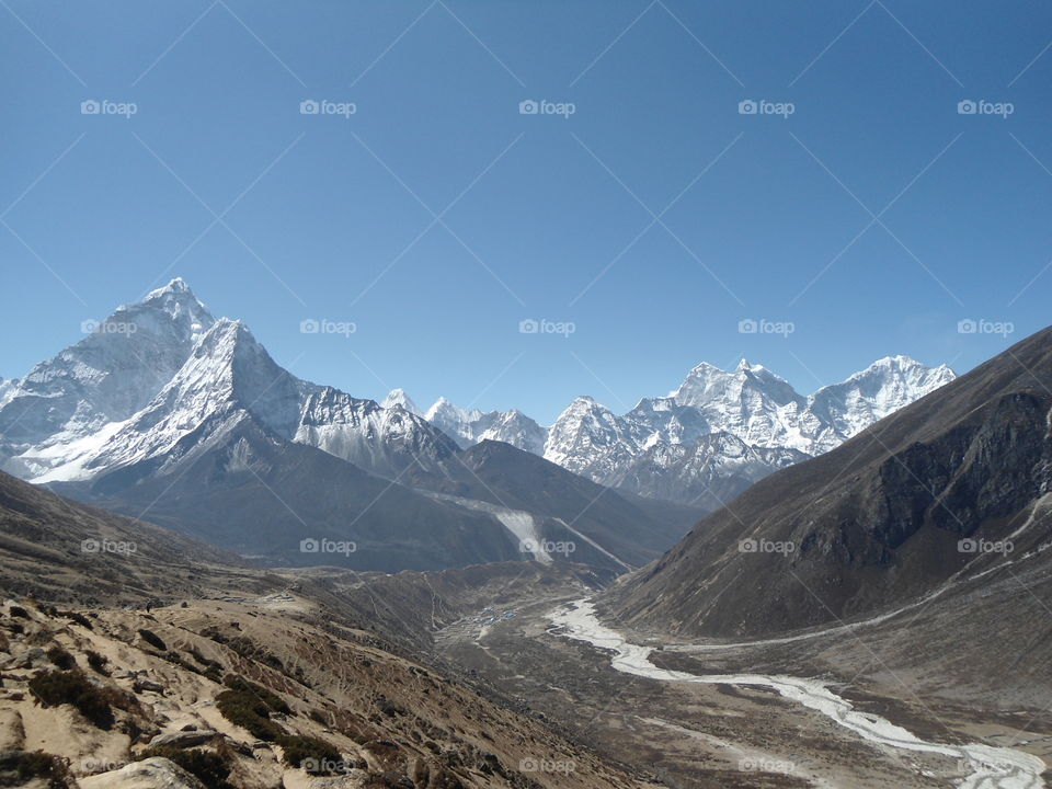 Beautiful view in the trek to Everest Base Camp