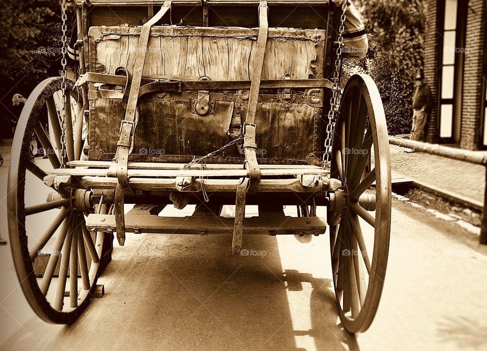Vintage wagon and bag