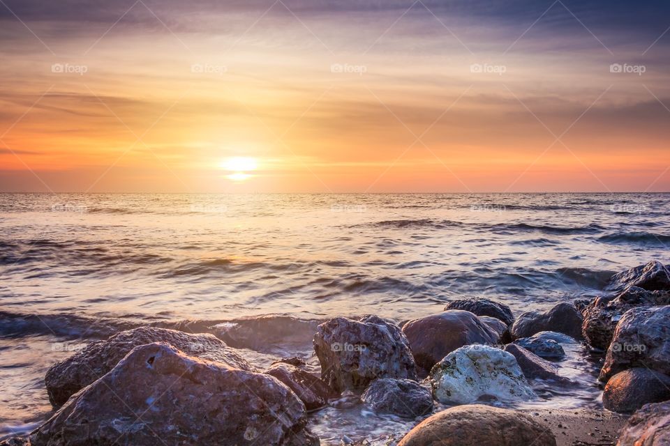 Sunset, Sea, Water, Beach, Ocean