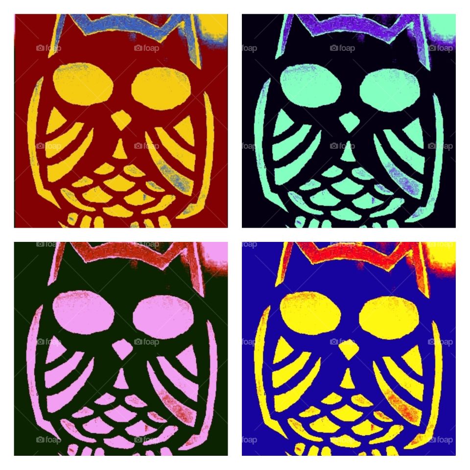 owl pop art