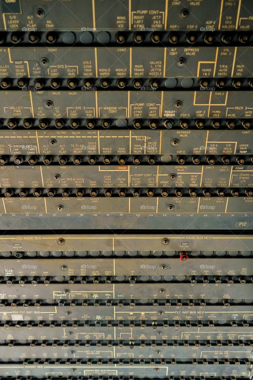 Complex Array Of Switches And Dials