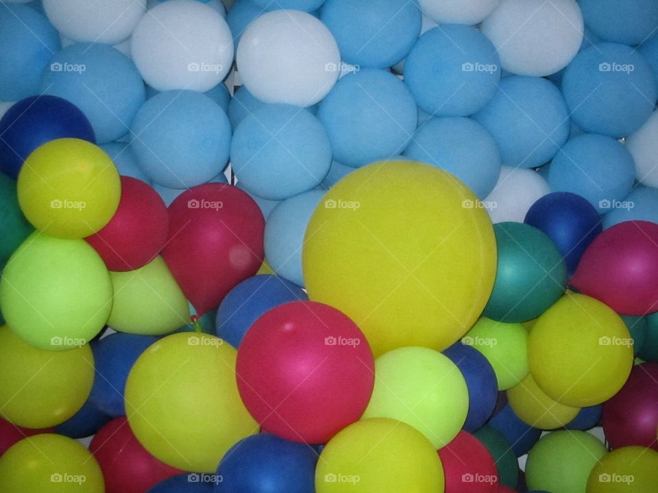 colorful of balloons