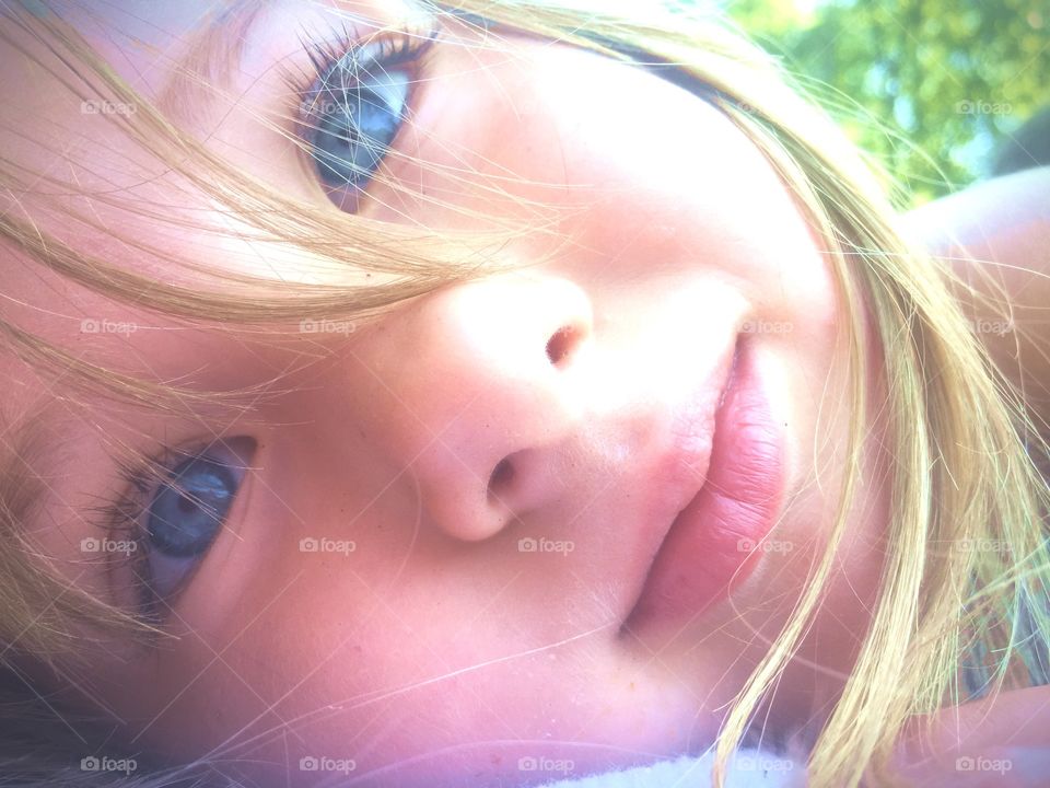 Close-up of beautiful girl