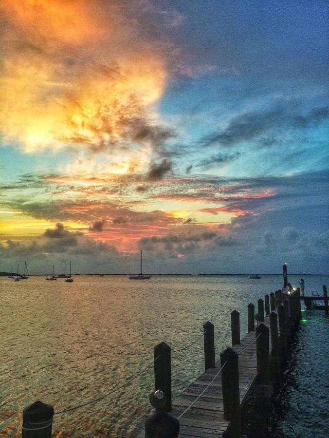 Sunset on Florida bay