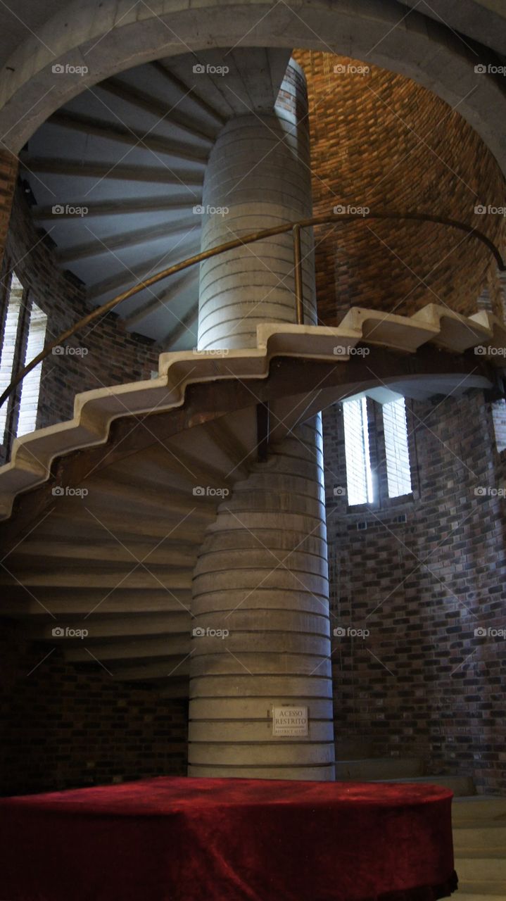 Stairs at museum castle 