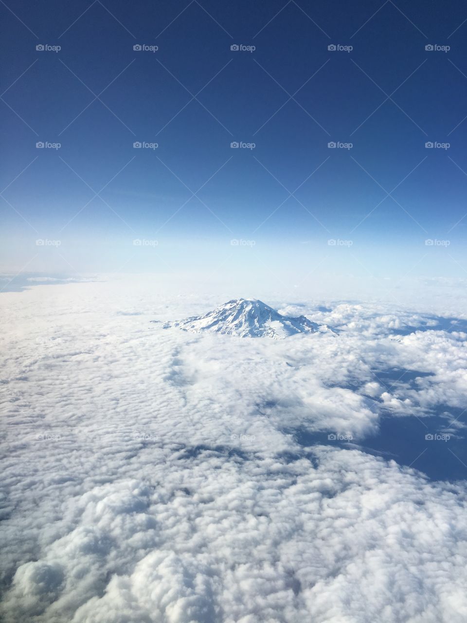 Mt. Rainier from above 
