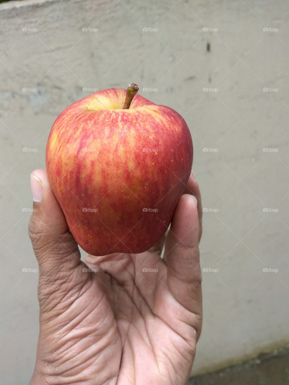 One apple a day keeps a doctor away...food in hand