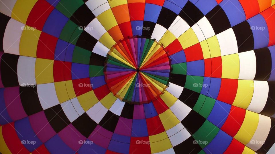 Burner View of a Hot Air Balloon 