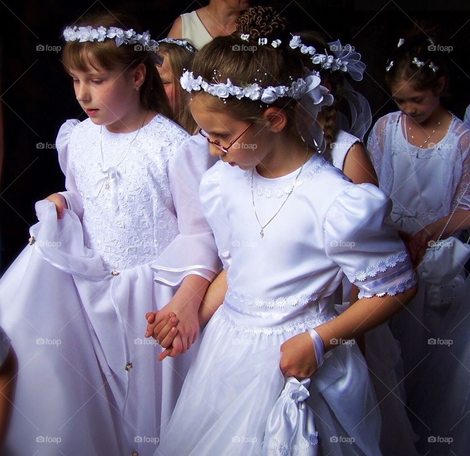 My students attended a ceremony at the Jasna Góra Monastery in Częstochowa, Poland, and watched these young initiates during Procession for the Black Madonna, also known as Our Lady of Częstochowa 