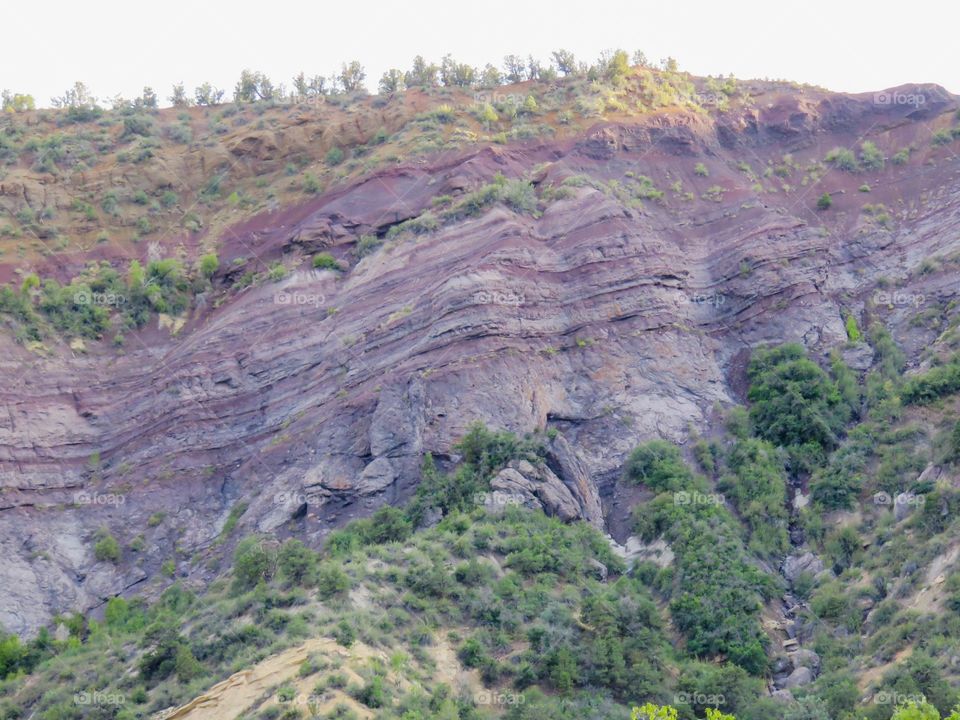 Purple cliffs