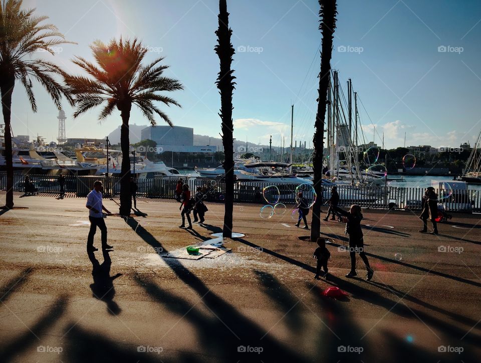 Bubbles
(Photo taken in Port Vell, Barcelona)