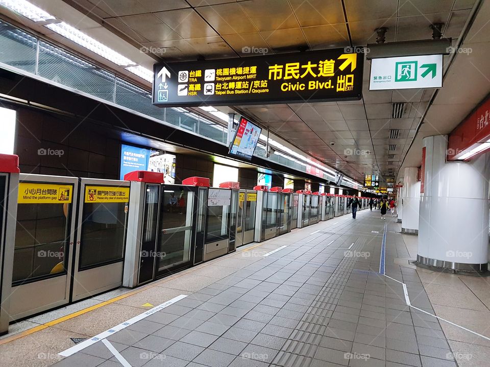 Taipei una fermata della metro