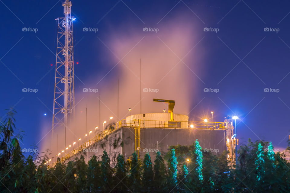 oil and gas refinery industrial plant