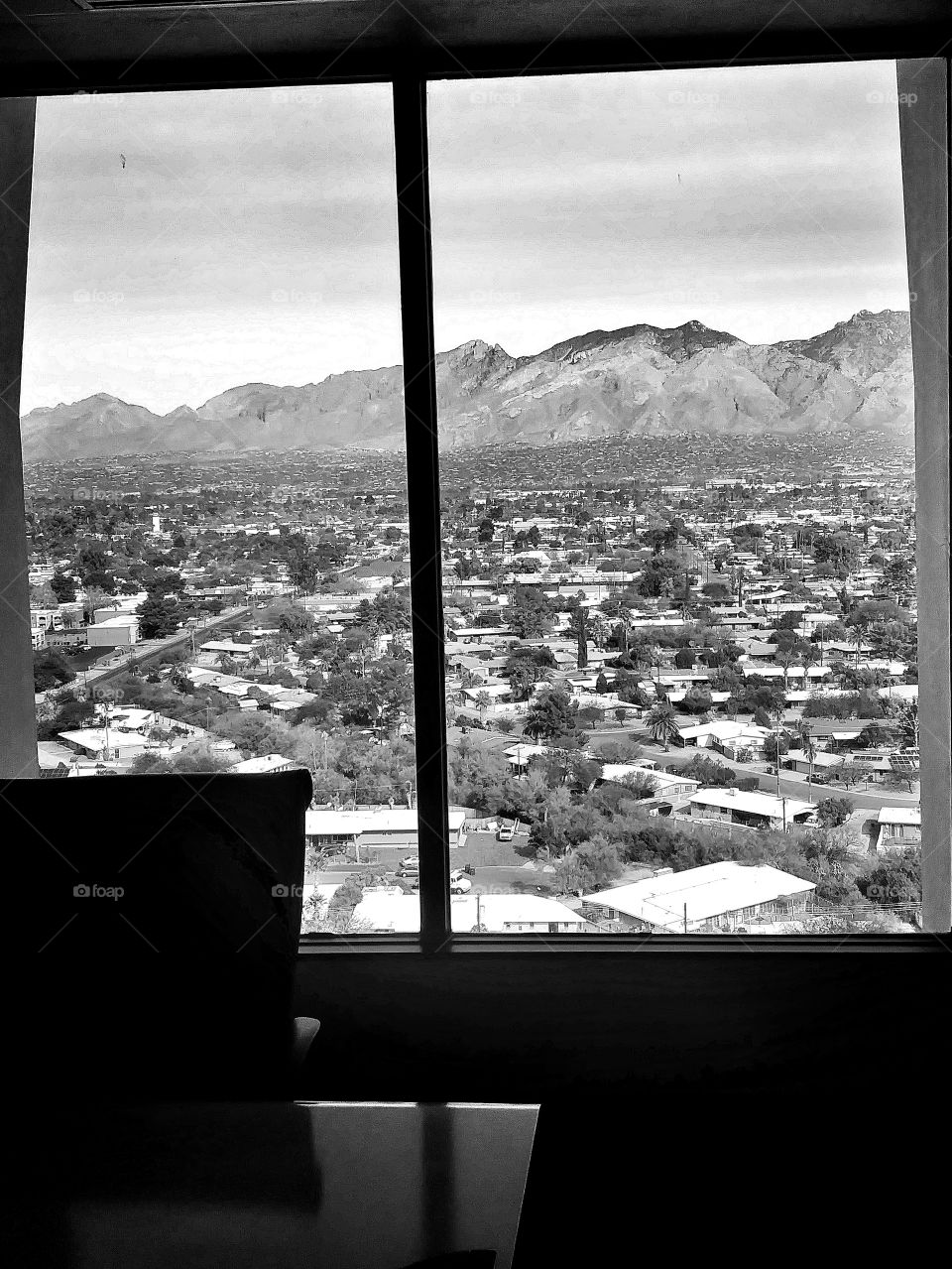Catalina Mountains from 5151 Broadway Tucson 16th Floor