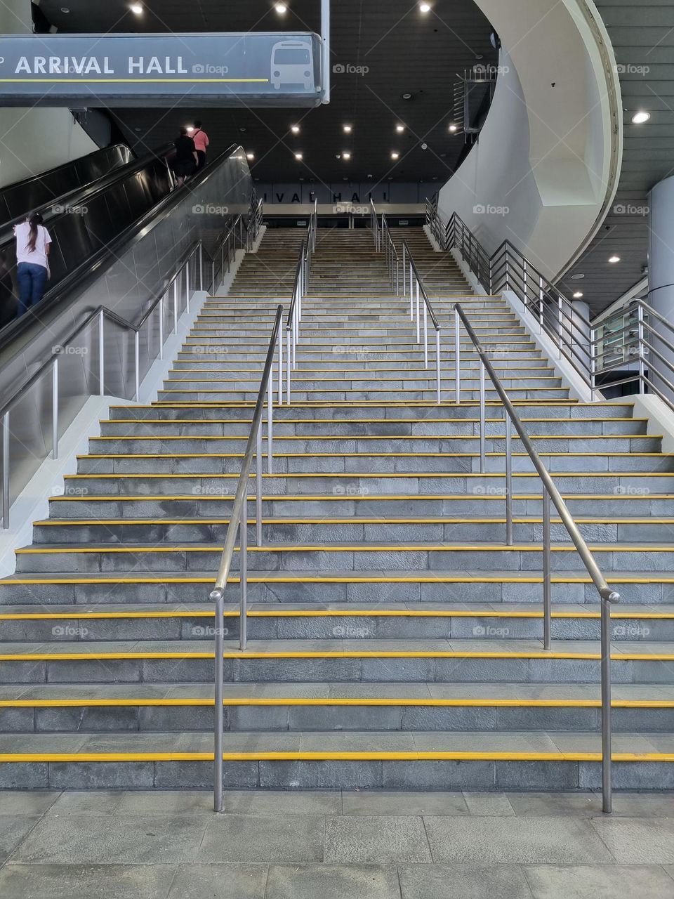 Flight of Steps at Immigration & Customs , Woodlands Checkpoint  Singapore