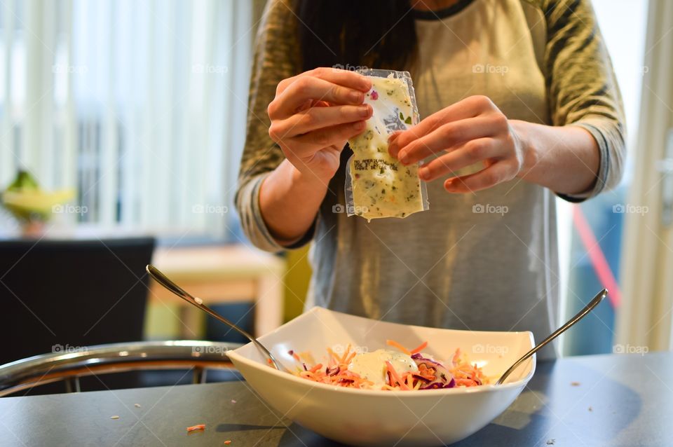 Preparing lunch 