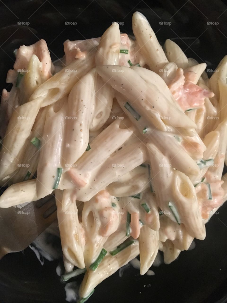 Salmon pasta