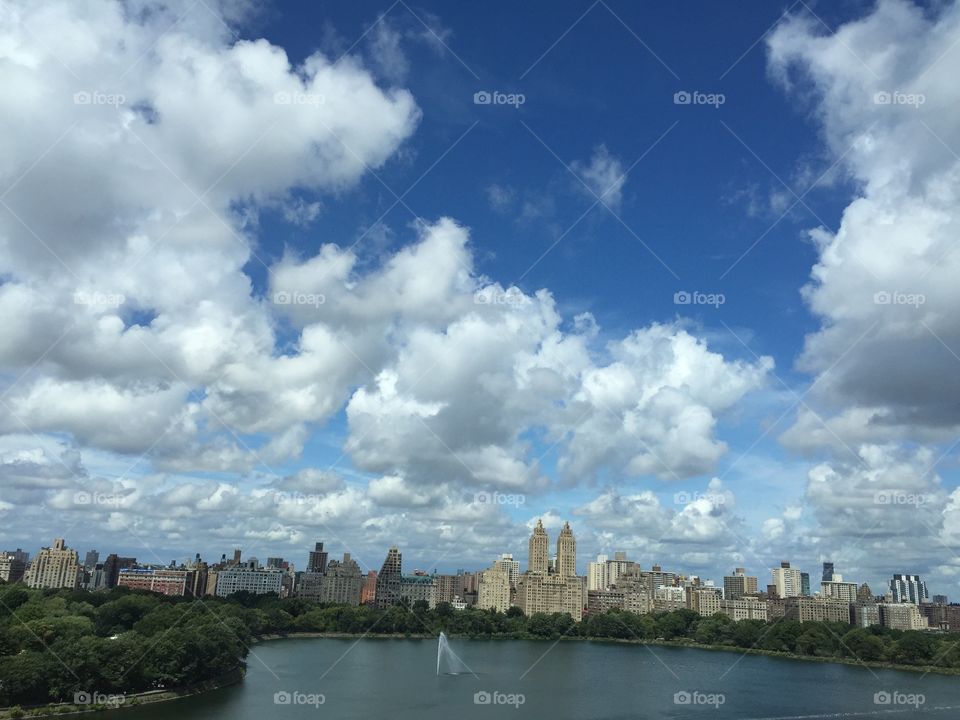 New york city. Nice cloudy day/ summer