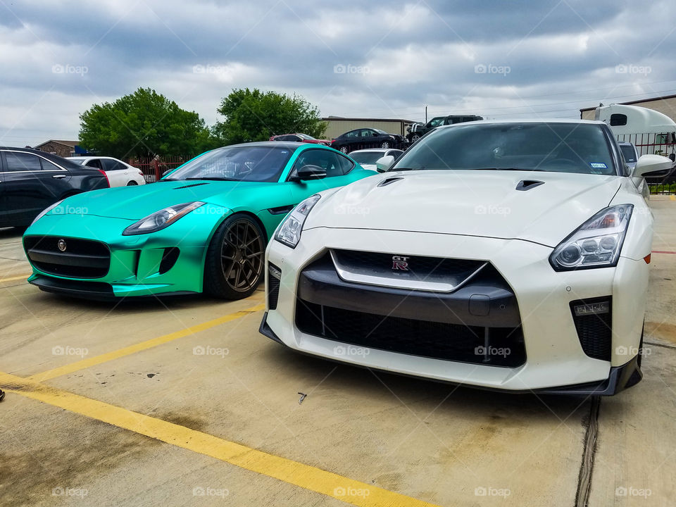 Jaguar and GT-R