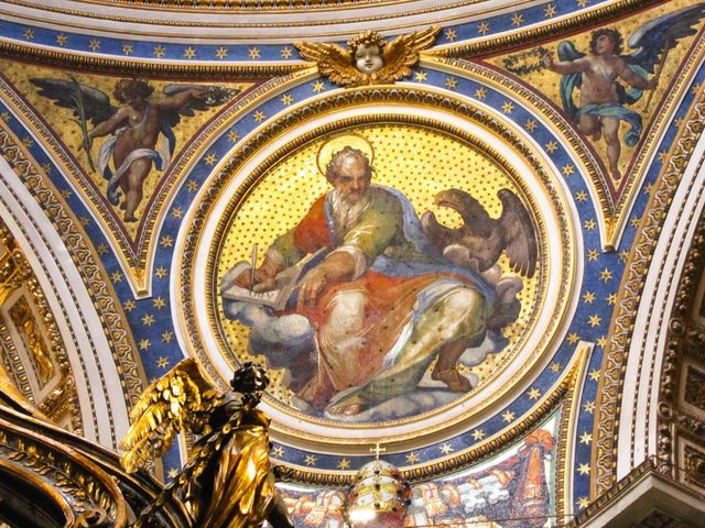 Foap Com A Beautiful Blue Red And Gold Leaf Fresco