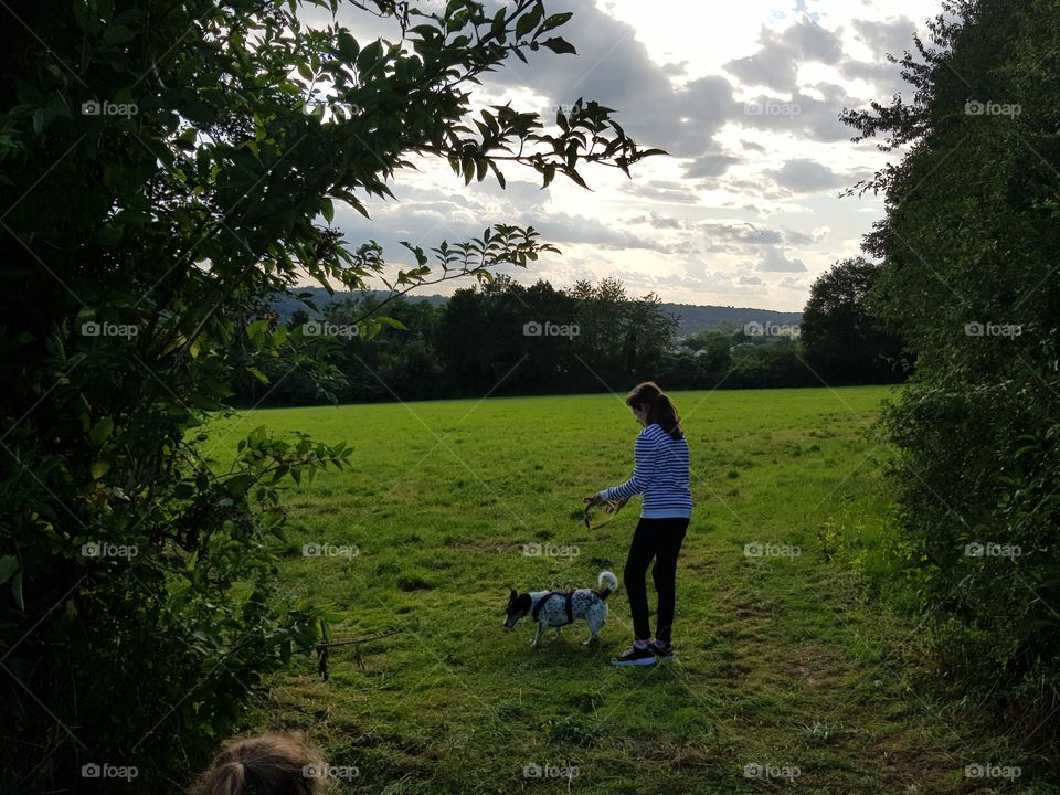 walk with children in nature