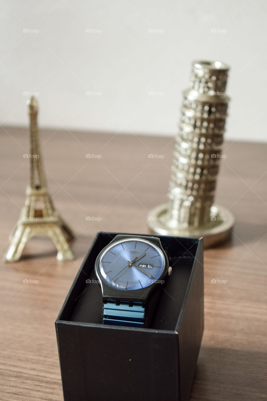 Luxury Swatch watch. 