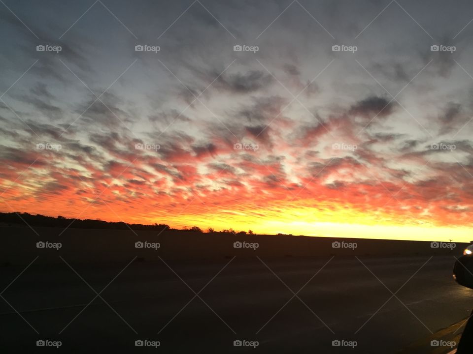 Dawn in Texas. Fall morning