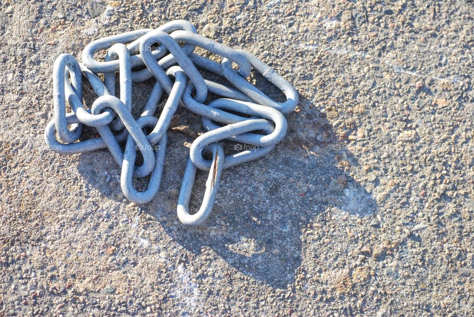 Chain on ground
