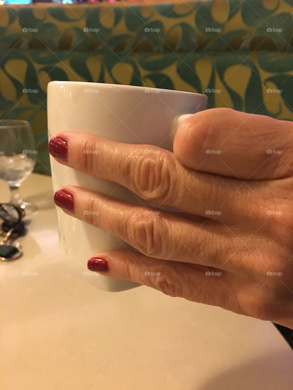 Hands on coffee cup 2