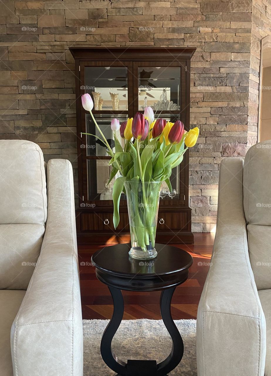 Making the living room feel like spring