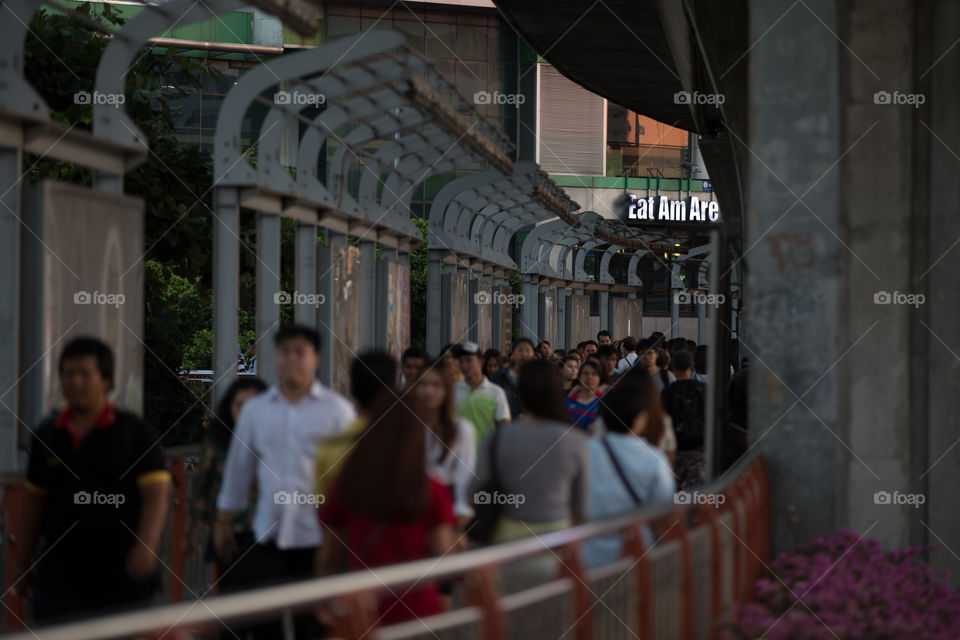 Sky walk in Bangkok Thailand 