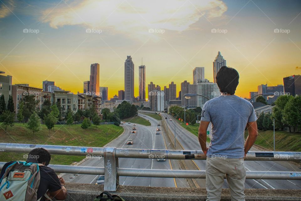 Walking around with this nice view.