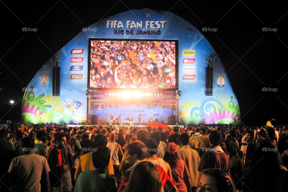 Official fan fest in rio 2014