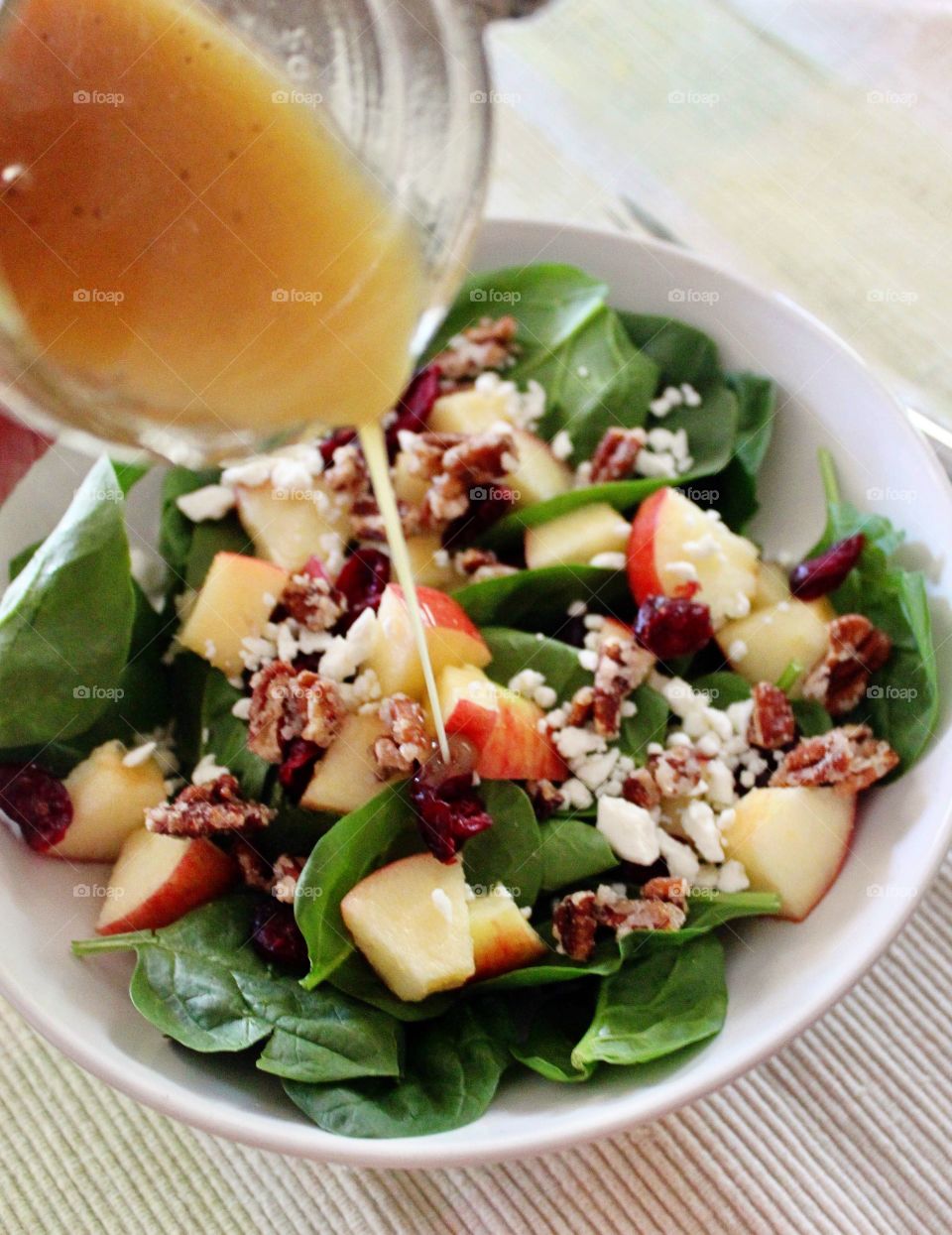 Fruit salad with juice